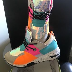 Colorful tennis shoes